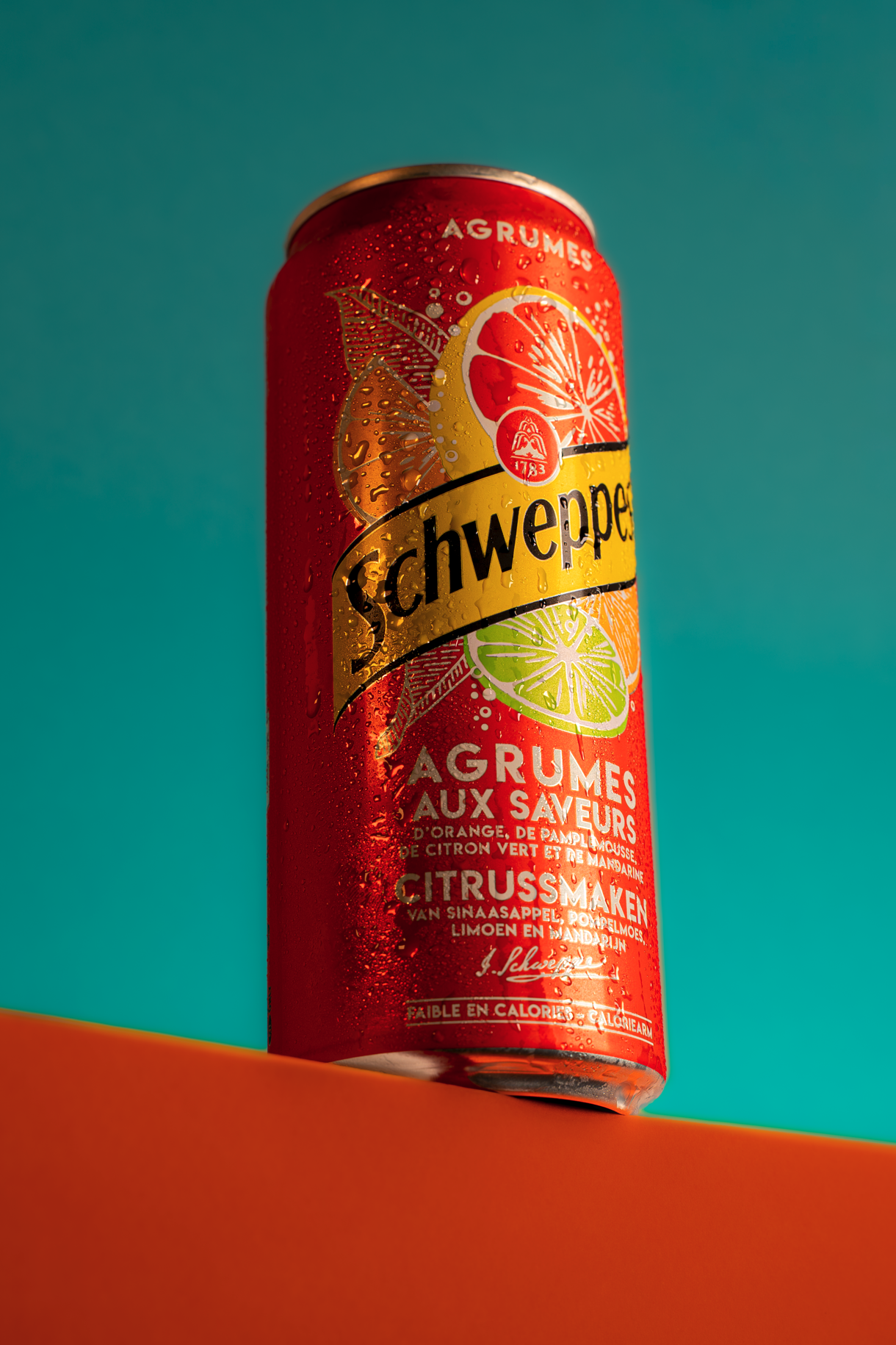 schweppes photographie canette
